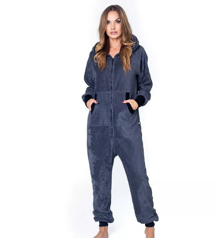 Sofa Killer tamsiai pilkas frotinis bambuko kombinezonas