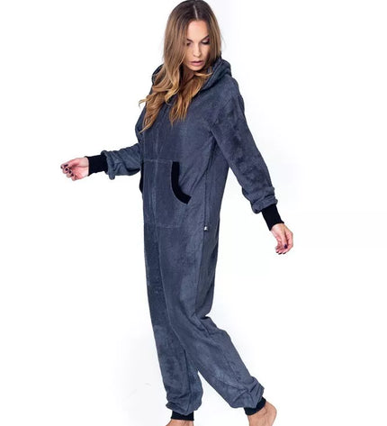 Sofa Killer tamsiai pilkas frotinis bambuko kombinezonas