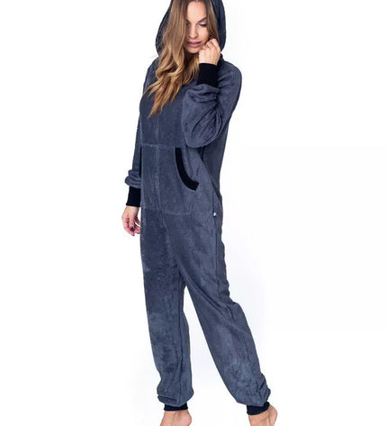 Sofa Killer tamsiai pilkas frotinis bambuko kombinezonas