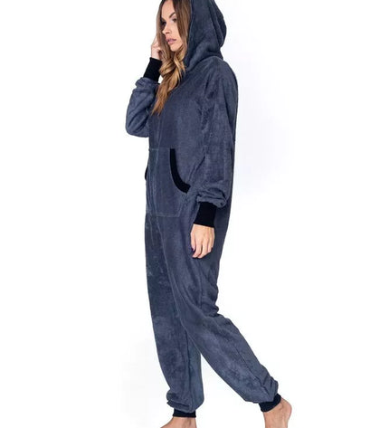 Sofa Killer tamsiai pilkas frotinis bambuko kombinezonas