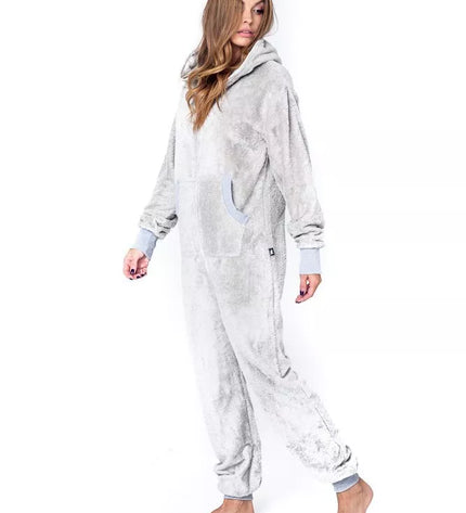 Sofa Killer šviesiai pilkas frotinis bambuko kombinezonas