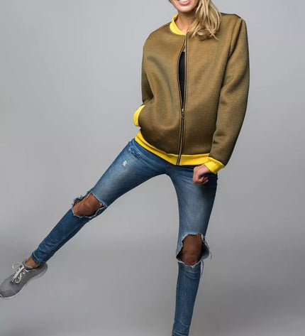 Sofa Killer garstyčių spalvos moteriškas bomberis