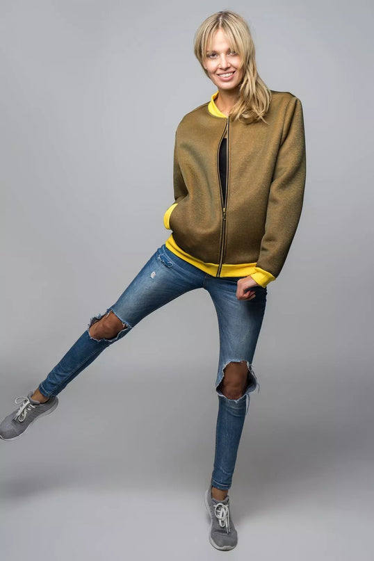 Sofa Killer garstyčių spalvos moteriškas bomberis