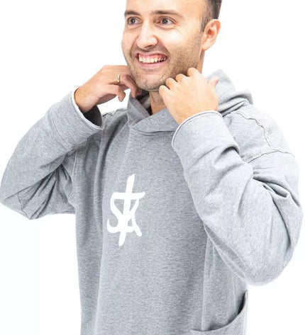 Sofa Killer šviesiai pilkas ilgas džemperis su SK logotipu