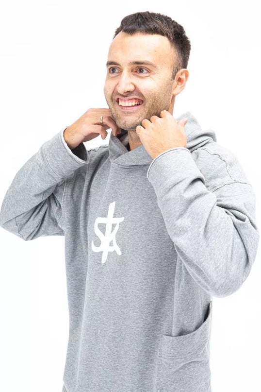 Sofa Killer šviesiai pilkas ilgas džemperis su SK logotipu