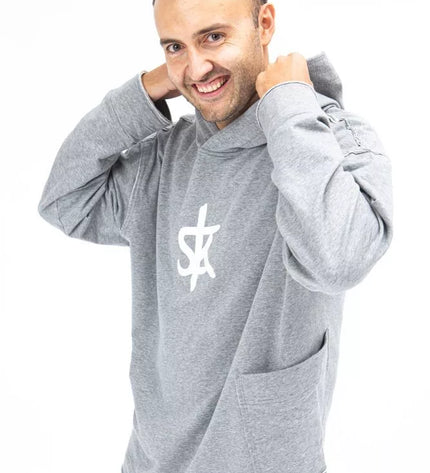 Sofa Killer šviesiai pilkas ilgas džemperis su SK logotipu