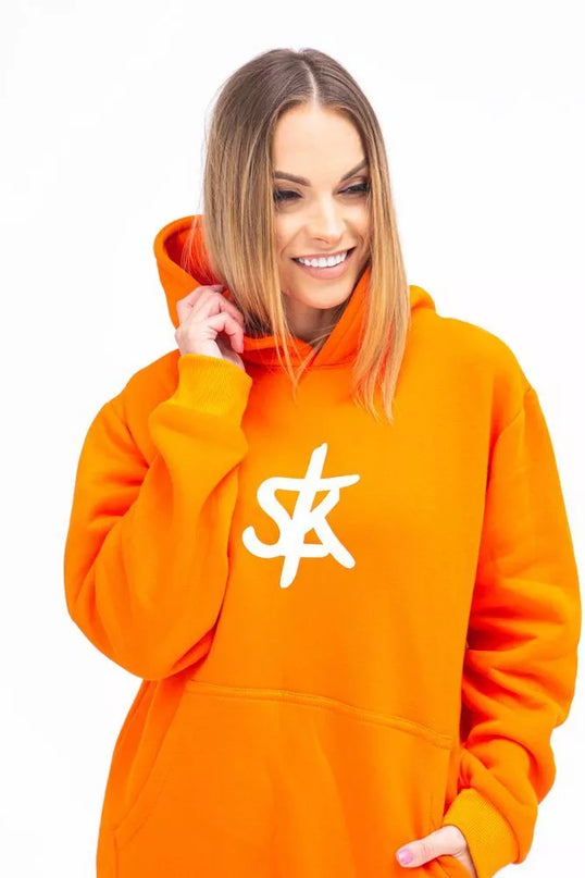 Sofa Killer oranžinis džemperis su SK logotipu