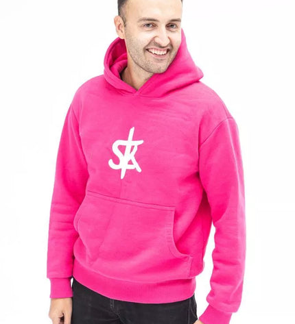 Sofa Killer rožinis džemperis su SK logotipu