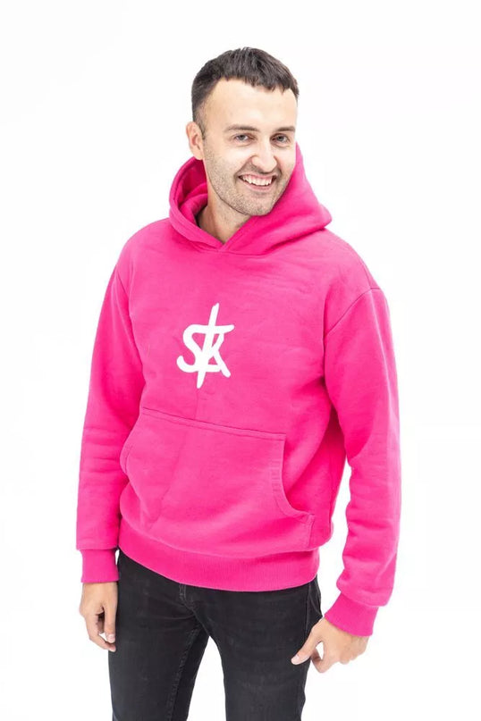 Sofa Killer rožinis džemperis su SK logotipu