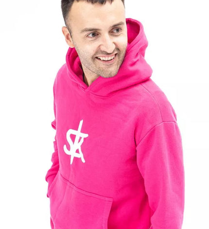 Sofa Killer rožinis džemperis su SK logotipu