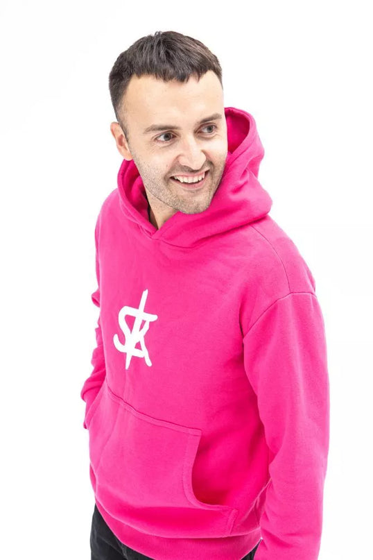 Sofa Killer rožinis džemperis su SK logotipu