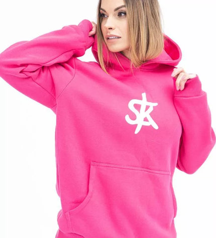 Sofa Killer rožinis džemperis su SK logotipu