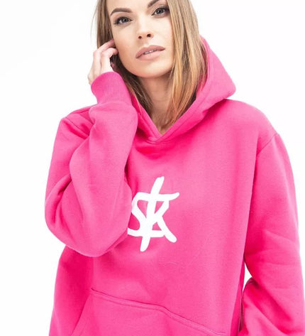 Sofa Killer rožinis džemperis su SK logotipu