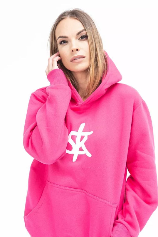 Sofa Killer rožinis džemperis su SK logotipu