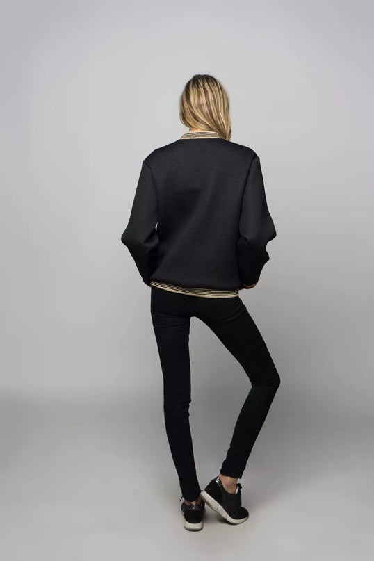 Sofa Killer juodas blizgus moteriškas bomberis