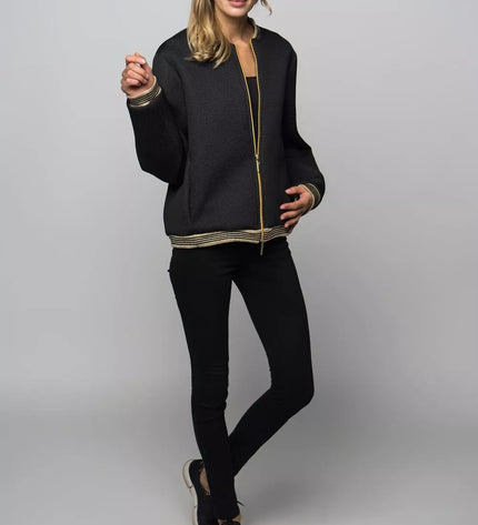 Sofa Killer juodas blizgus moteriškas bomberis