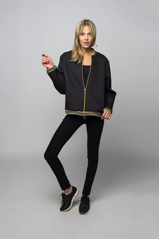 Sofa Killer juodas blizgus moteriškas bomberis