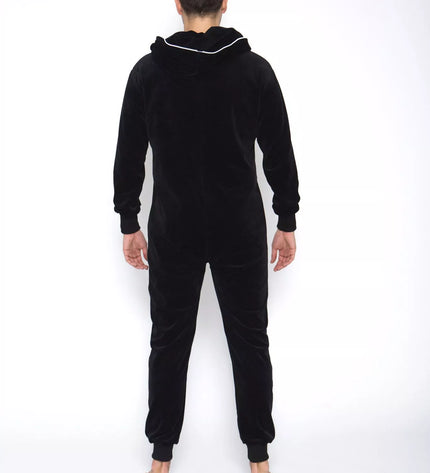 Sofa Killer juodas veliūrinis kombinezonas