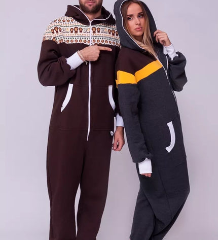 Sofa Killer pilkas kombinezonas rudais pečiais