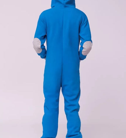 Sofa Killer mėlynas kombinezonas su dygsniuotos medžiagos aplikacija