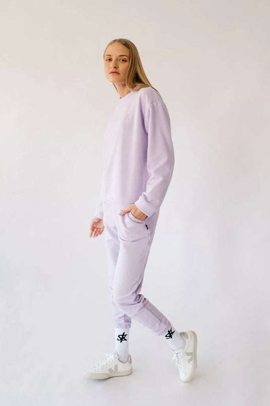 Sofa Killer šviesiai violetinės spalvos laisvalaikio kostiumas Medusa su kelnėmis