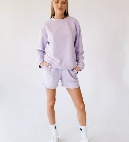 Sofa Killer šviesiai violetinės spalvos laisvalaikio kostiumas Medusa su šortais