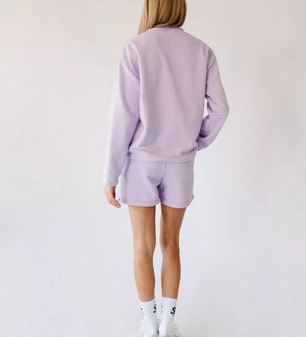 Sofa Killer šviesiai violetinės spalvos laisvalaikio kostiumas Medusa su šortais