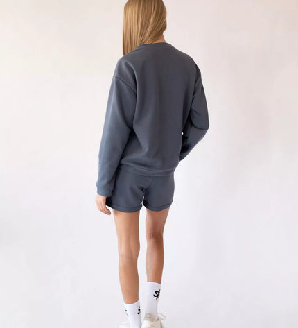 Sofa Killer tamsiai pilkos spalvos laisvalaikio kostiumas Rock su šortais