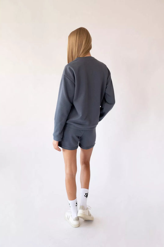 Sofa Killer tamsiai pilkos spalvos laisvalaikio kostiumas Rock su šortais