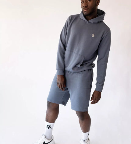 Sofa Killer vyriškas tamsiai pilkos spalvos laisvalaikio kostiumas Rock su šortais