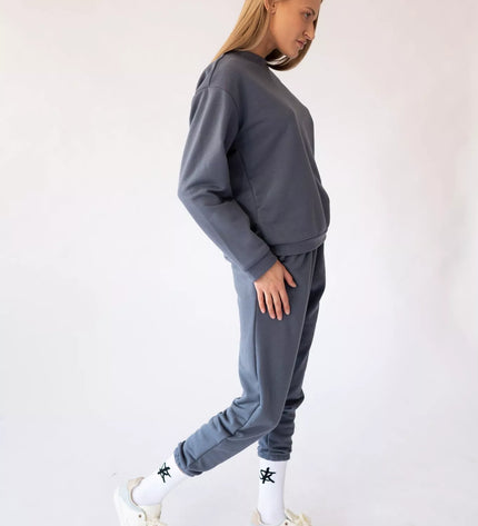 Sofa Killer tamsiai pilkos spalvos laisvalaikio kostiumas Rock su kelnėmis