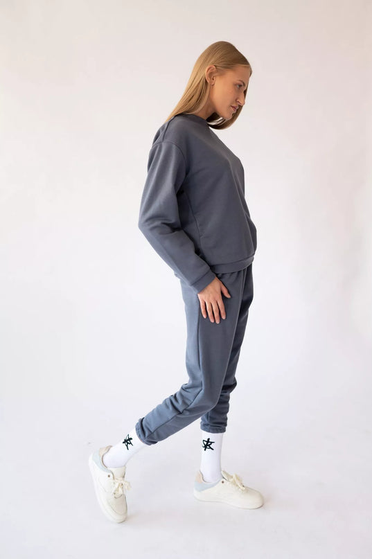 Sofa Killer tamsiai pilkos spalvos laisvalaikio kostiumas Rock su kelnėmis