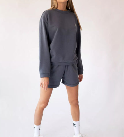 Sofa Killer tamsiai pilkos spalvos laisvalaikio kostiumas Rock su šortais