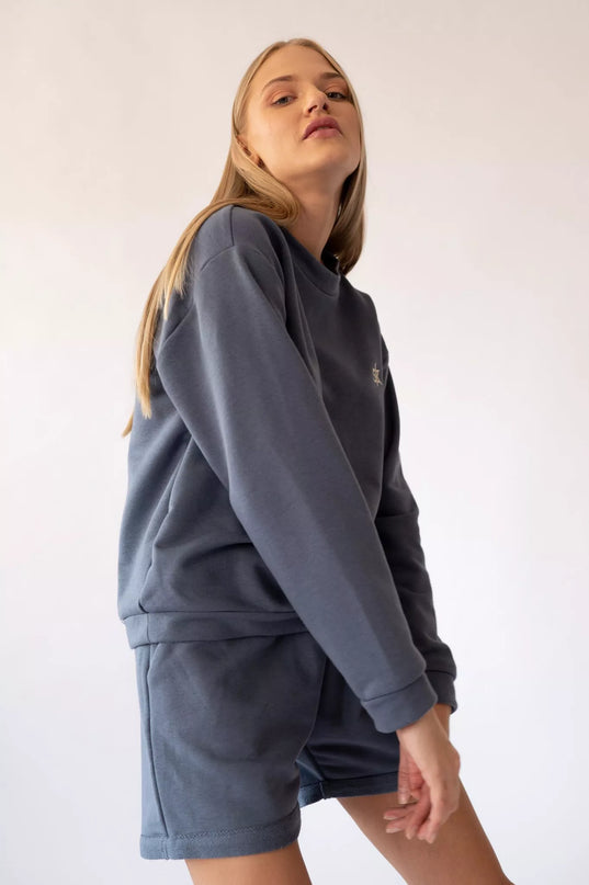 Sofa Killer tamsiai pilkos spalvos laisvalaikio kostiumas Rock su šortais