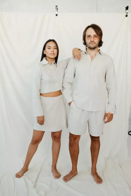 Sofa Killer smėlio spalvos linininė palaidinė JARAN