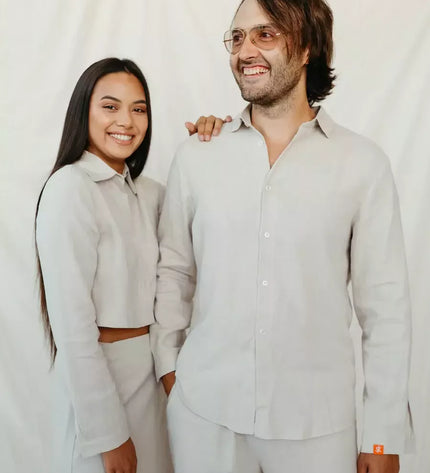 Sofa Killer smėlio spalvos linininė palaidinė JARAN