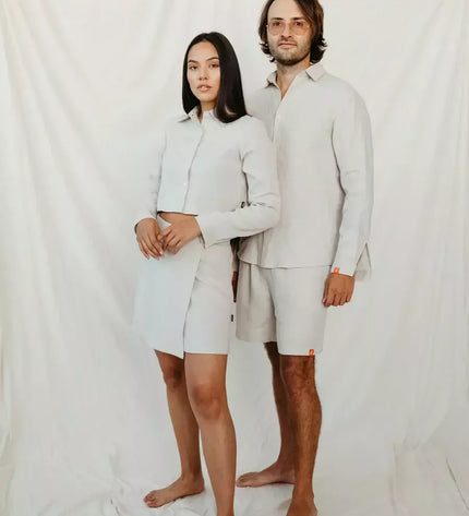 Sofa Killer smėlio spalvos linininė palaidinė JARAN