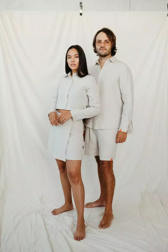 Sofa Killer smėlio spalvos linininė palaidinė JARAN