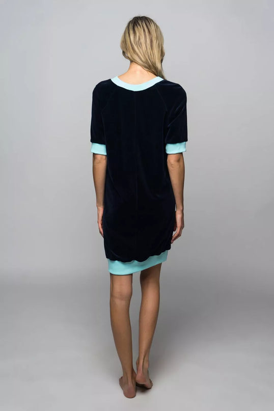 Sofa Killer mėlyno veliūro suknelė