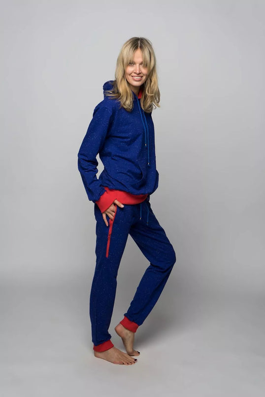 Sofa Killer mėlynas taškuotas sportinis kostiumas