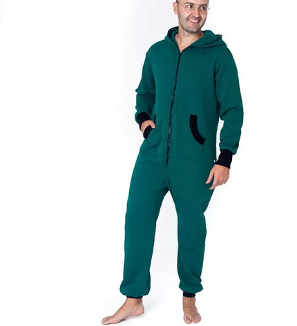 Sofa Killer haki spalvos kombinezonas su užtrauktuku nugaroje