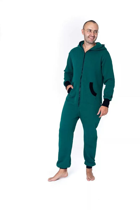 Sofa Killer haki spalvos kombinezonas su užtrauktuku nugaroje