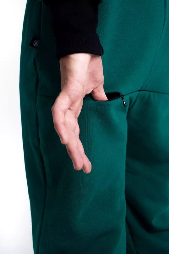 Sofa Killer haki spalvos kombinezonas su užtrauktuku nugaroje