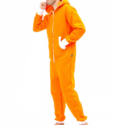 Sofa Killer oranžinis kombinezonas su baltais rankogaliais