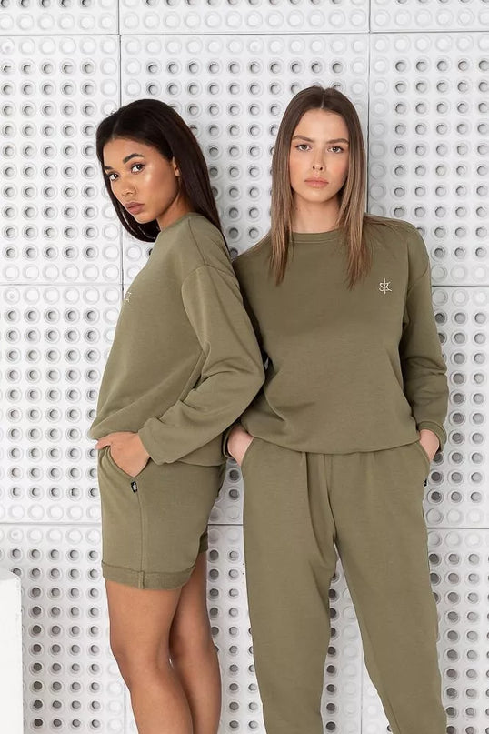 Sofa Killer žalias laisvalaikio kostiumas Olive su kelnėmis