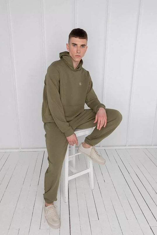 Sofa Killer žalias laisvalaikio kostiumas Olive su kelnėmis