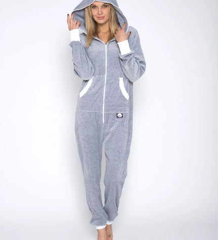 Sofa Killer šviesiai pilkas veliūrinis kombinezonas