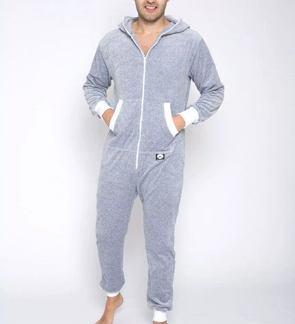 Sofa Killer šviesiai pilkas veliūrinis kombinezonas