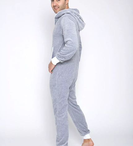 Sofa Killer šviesiai pilkas veliūrinis kombinezonas