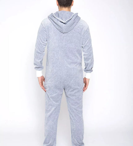 Sofa Killer šviesiai pilkas veliūrinis kombinezonas